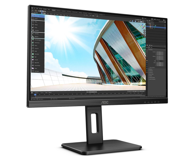 AOC 23,8'' Q24P2Q Czarny - 637286 - zdjęcie 2